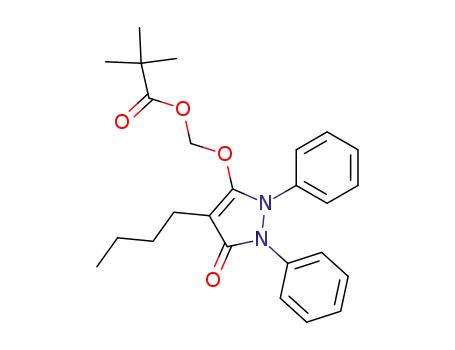 Propanoic acid, 2,2-dimethyl-,
[(4-butyl-2,5-dihydro-5-oxo-1,2-diphenyl-1H-pyrazol-3-yl)oxy]methyl
ester
