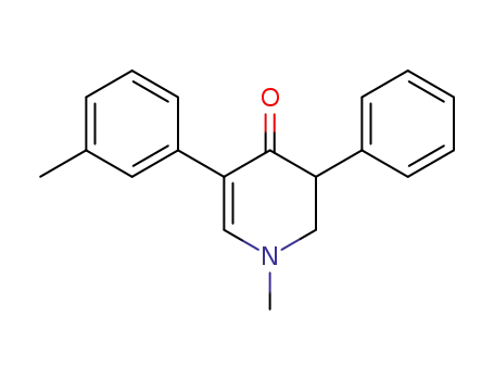 Molecular Structure of 62290-77-1 (4(1H)-Pyridinone, 2,3-dihydro-1-methyl-5-(3-methylphenyl)-3-phenyl-)
