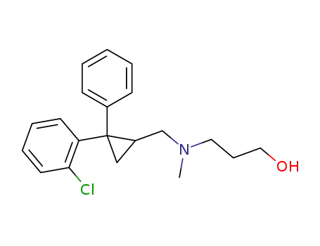 Molecular Structure of 60201-42-5 (1-Propanol,
3-[[[2-(2-chlorophenyl)-2-phenylcyclopropyl]methyl]methylamino]-)