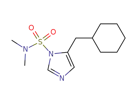 Molecular Structure of 226571-72-8 (1H-Imidazole-1-sulfonamide, 5-(cyclohexylmethyl)-N,N-dimethyl-)