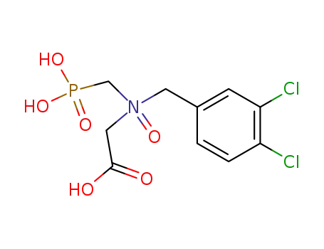 Molecular Structure of 53792-71-5 (Glycine, N-[(3,4-dichlorophenyl)methyl]-N-(phosphonomethyl)-, N-oxide)