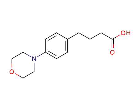 Molecular Structure of 59826-58-3 (Benzenebutanoic acid, 4-(4-morpholinyl)-)