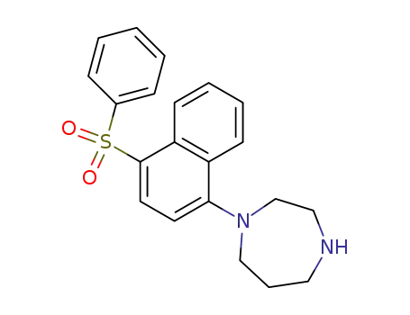 Molecular Structure of 594853-69-7 (1H-1,4-Diazepine, hexahydro-1-[4-(phenylsulfonyl)-1-naphthalenyl]-)
