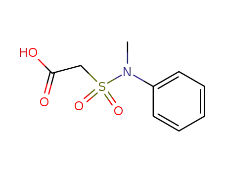 Molecular Structure of 7117-20-6 (Acetic acid, [(methylphenylamino)sulfonyl]-)