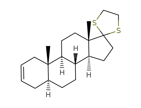 17,17-(1,2-Ethanediyldithio)-5α-Δ<sup>2</sup>-androstene