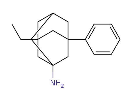 Molecular Structure of 135295-59-9 (Tricyclo[3.3.1.13,7]decan-1-amine,3-ethyl-5-phenyl-)