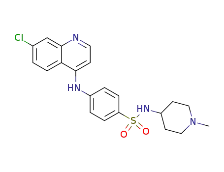 Molecular Structure of 59528-84-6 (Benzenesulfonamide,
4-[(7-chloro-4-quinolinyl)amino]-N-(1-methyl-4-piperidinyl)-)