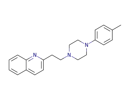 Molecular Structure of 57961-92-9 (Quinoline, 2-[2-[4-(4-methylphenyl)-1-piperazinyl]ethyl]-)