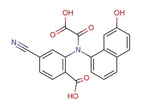 Benzoic acid,
2-[(carboxycarbonyl)(7-hydroxy-1-naphthalenyl)amino]-4-cyano-