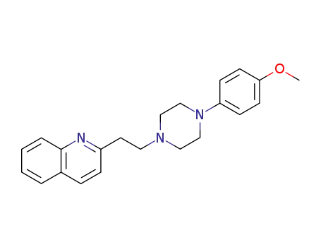 Molecular Structure of 57961-93-0 (Quinoline, 2-[2-[4-(4-methoxyphenyl)-1-piperazinyl]ethyl]-)