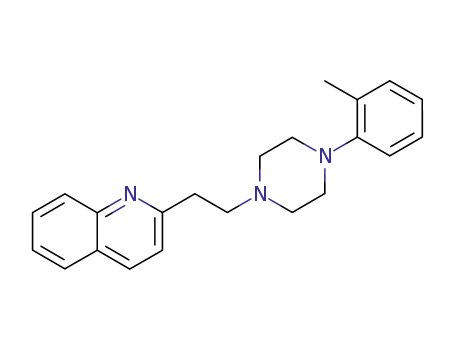 Molecular Structure of 57961-91-8 (Quinoline, 2-[2-[4-(2-methylphenyl)-1-piperazinyl]ethyl]-)