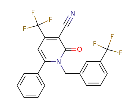 3-Pyridinecarbonitrile,
1,2-dihydro-2-oxo-6-phenyl-4-(trifluoromethyl)-1-[[3-(trifluoromethyl)phen
yl]methyl]-