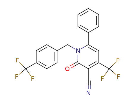 3-Pyridinecarbonitrile,
1,2-dihydro-2-oxo-6-phenyl-4-(trifluoromethyl)-1-[[4-(trifluoromethyl)phen
yl]methyl]-