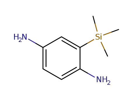 Molecular Structure of 503534-55-2 (1,4-Benzenediamine, 2-(trimethylsilyl)-)