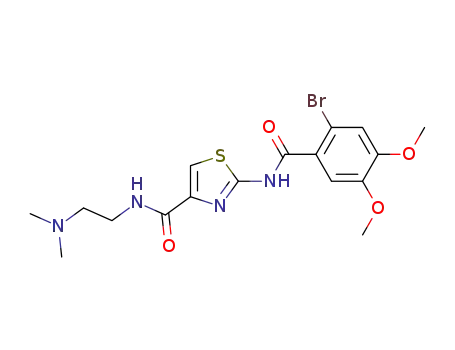 4-Thiazolecarboxamide,
2-[(2-bromo-4,5-dimethoxybenzoyl)amino]-N-[2-(dimethylamino)ethyl]-