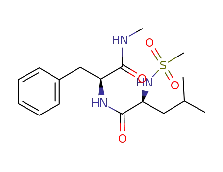 Molecular Structure of 184914-00-9 (L-Phenylalaninamide, N-(methylsulfonyl)-L-leucyl-N-methyl-)