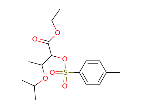 Butanoic acid, 3-(1-methylethoxy)-2-[[(4-methylphenyl)sulfonyl]oxy]-, ethyl ester