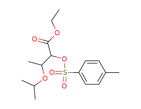 Butanoic acid, 3-(1-methylethoxy)-2-[[(4-methylphenyl)sulfonyl]oxy]-,
ethyl ester