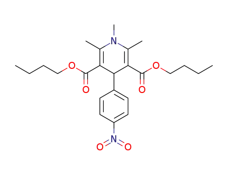 3,5-Pyridinedicarboxylic acid,
1,4-dihydro-1,2,6-trimethyl-4-(4-nitrophenyl)-, dibutyl ester