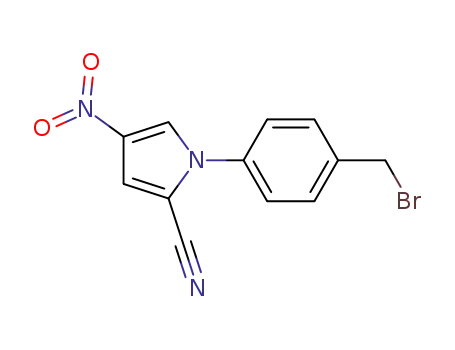 1H-Pyrrole-2-carbonitrile, 1-[4-(bromomethyl)phenyl]-4-nitro-