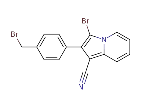 1-Indolizinecarbonitrile, 3-bromo-2-[4-(bromomethyl)phenyl]-