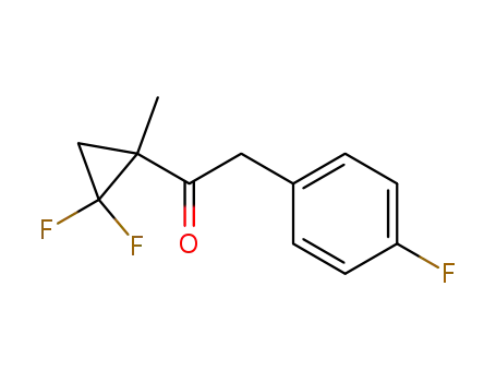 Molecular Structure of 139297-67-9 (Ethanone, 1-(2,2-difluoro-1-methylcyclopropyl)-2-(4-fluorophenyl)-)