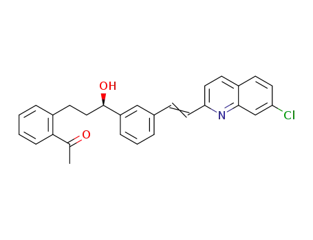 Ethanone,
1-[2-[3-[3-[2-(7-chloro-2-quinolinyl)ethenyl]phenyl]-3-hydroxypropyl]phen
yl]-, (R)-
