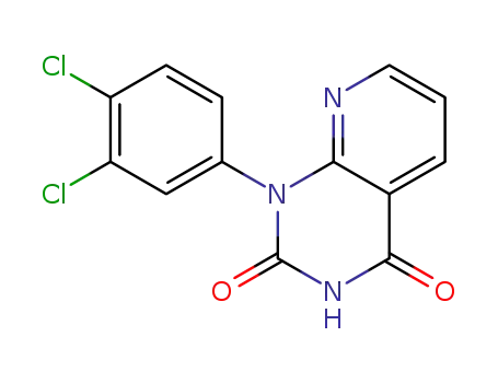 Molecular Structure of 51702-86-4 (Pyrido[2,3-d]pyrimidine-2,4(1H,3H)-dione, 1-(3,4-dichlorophenyl)-)