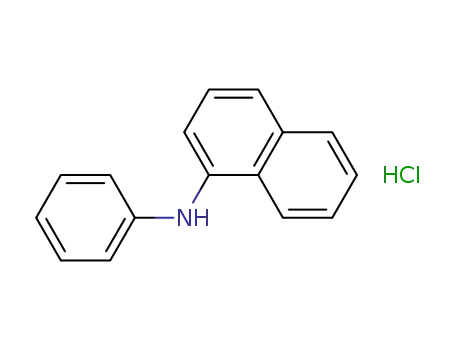 Molecular Structure of 43072-28-2 (1-Naphthalenamine, N-phenyl-, hydrochloride)