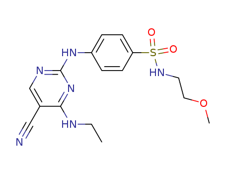 Benzenesulfonamide,  4-[[5-cyano-4-(ethylamino)-2-pyrimidinyl]amino]-N-(2-methoxyethyl)-
