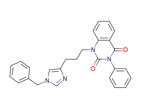 2,4(1H,3H)-Quinazolinedione,
3-phenyl-1-[3-[1-(phenylmethyl)-1H-imidazol-4-yl]propyl]-