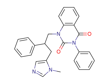 2,4(1H,3H)-Quinazolinedione,
1-[3-(1-methyl-1H-imidazol-5-yl)-2-phenylpropyl]-3-phenyl-
