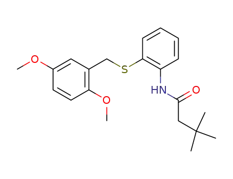 Butanamide,
N-[2-[[(2,5-dimethoxyphenyl)methyl]thio]phenyl]-3,3-dimethyl-