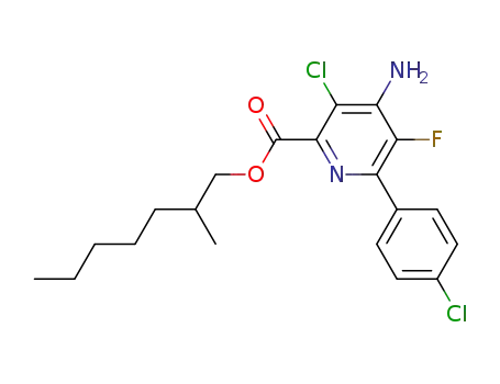 2-Pyridinecarboxylic acid,
4-amino-3-chloro-6-(4-chlorophenyl)-5-fluoro-, 2-methylheptyl ester