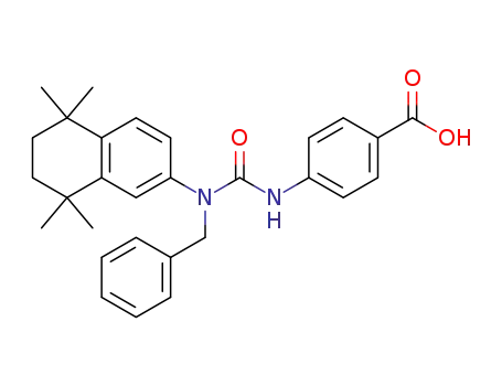 Benzoic acid,
4-[[[(phenylmethyl)(5,6,7,8-tetrahydro-5,5,8,8-tetramethyl-2-naphthalenyl
)amino]carbonyl]amino]-