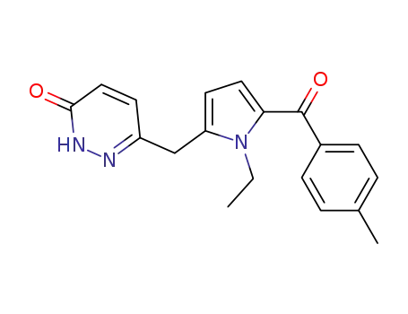 3(2H)-Pyridazinone,6-[[1-ethyl-5-(4-methylbenzoyl)-1H-pyrrol-2-yl]methyl]-