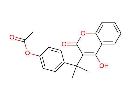 2H-1-Benzopyran-2-one,
3-[1-[4-(acetyloxy)phenyl]-1-methylethyl]-4-hydroxy-