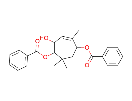 3-Cycloheptene-1,2,5-triol, 4,7,7-trimethyl-, 1,5-dibenzoate