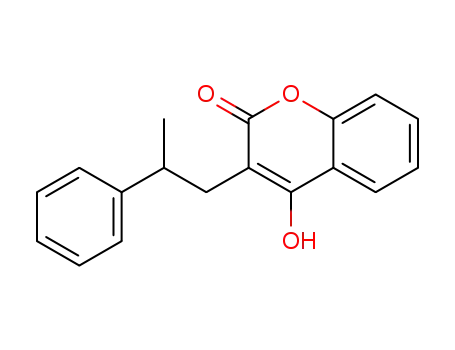 Molecular Structure of 101723-37-9 (2H-1-Benzopyran-2-one, 4-hydroxy-3-(2-phenylpropyl)-)