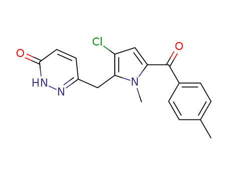 3(2H)-Pyridazinone,6-[[3-chloro-1-methyl-5-(4-methylbenzoyl)-1H-pyrrol-2-yl]methyl]-