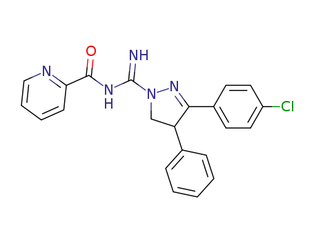 2-Pyridinecarboxamide,
N-[[3-(4-chlorophenyl)-4,5-dihydro-4-phenyl-1H-pyrazol-1-yl]iminomethyl
]-