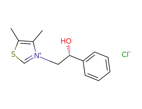 Molecular Structure of 356759-44-9 (Thiazolium, 3-[(2R)-2-hydroxy-2-phenylethyl]-4,5-dimethyl-, chloride)