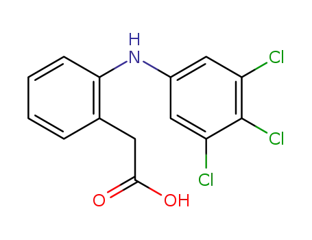 Molecular Structure of 320777-80-8 (Benzeneacetic acid, 2-[(3,4,5-trichlorophenyl)amino]-)