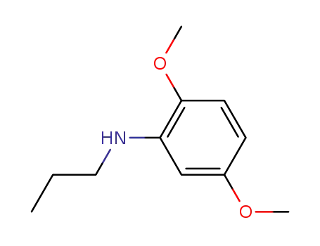 Molecular Structure of 95514-69-5 (Benzenamine, 2,5-dimethoxy-N-propyl-)
