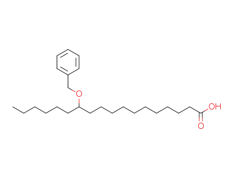 Molecular Structure of 188773-74-2 (Octadecanoic acid, 12-(phenylmethoxy)-)