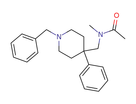 Molecular Structure of 172733-88-9 (Acetamide,
N-methyl-N-[[4-phenyl-1-(phenylmethyl)-4-piperidinyl]methyl]-)