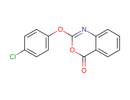 Molecular Structure of 282526-61-8 (4H-3,1-Benzoxazin-4-one, 2-(4-chlorophenoxy)-)