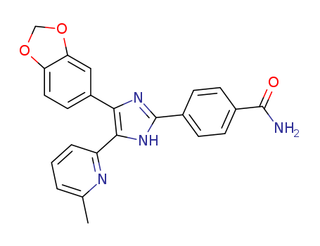 Benzamide, 4-[4-(1,3-benzodioxol-5-yl)-5-(6-methyl-2-pyridinyl)-1H-imidazol-2-yl]-