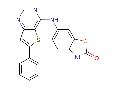 2(3H)-Benzoxazolone, 6-[(6-phenylthieno[3,2-d]pyrimidin-4-yl)amino]-