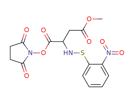 Butanoic acid,
4-[(2,5-dioxo-1-pyrrolidinyl)oxy]-3-[[(2-nitrophenyl)thio]amino]-4-oxo-,
methyl ester